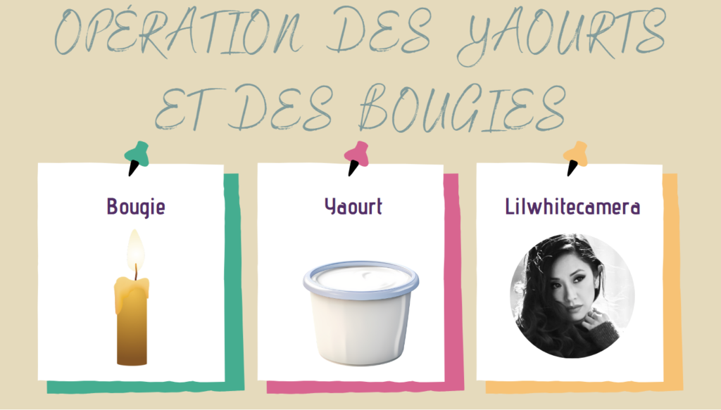 Des yaourts et des bougies